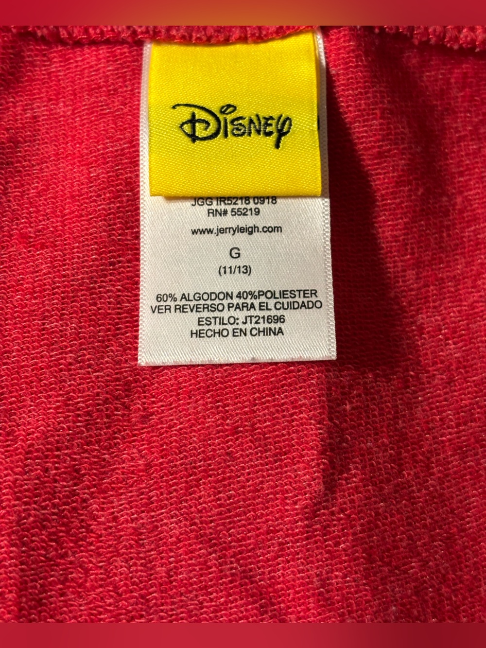 Disney Red Off-the-Shoulder Mickey Sweatshirt - Picture 3 of 10